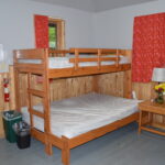 Each cabin has 1 double bed. 