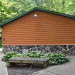 The Village Bathhouse is located near the village cabins (1-4) and chapel. 